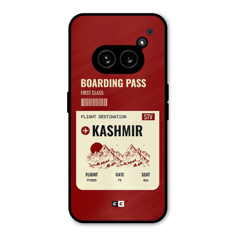 Kashmir Boarding Pass Metal Back Case for Nothing Phone 2a