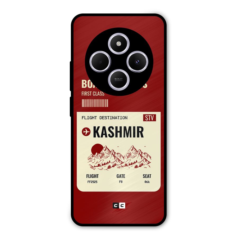 Kashmir Boarding Pass Metal Back Case for Poco C75 5G