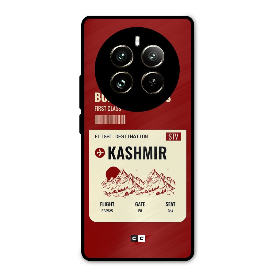 Kashmir Boarding Pass Metal Back Case for Realme 12 Pro