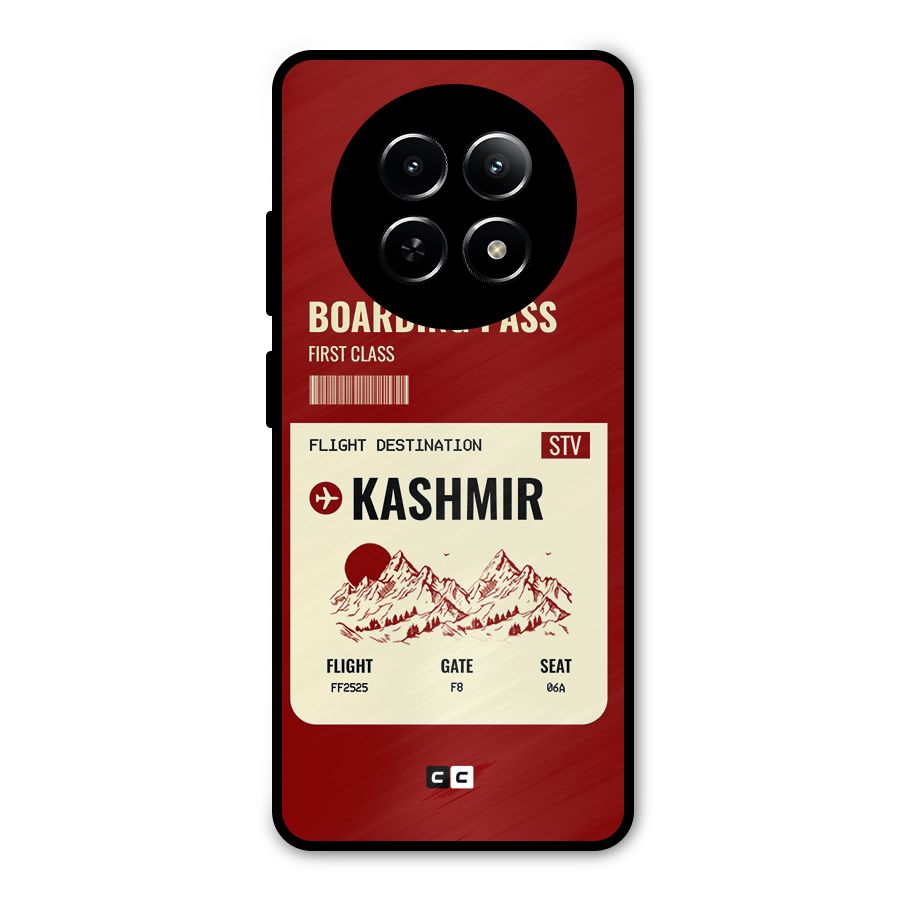 Kashmir Boarding Pass Metal Back Case for Realme 13