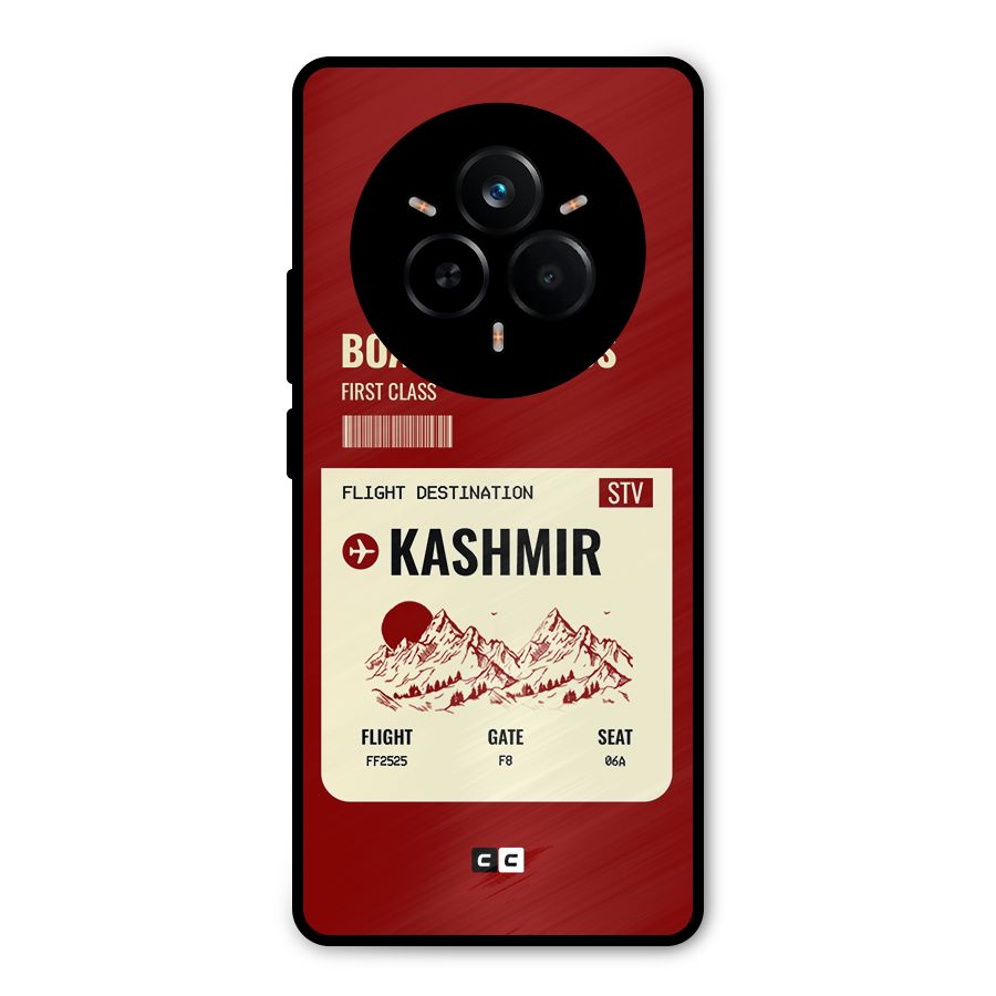 Kashmir Boarding Pass Metal Back Case for Realme 14 Pro