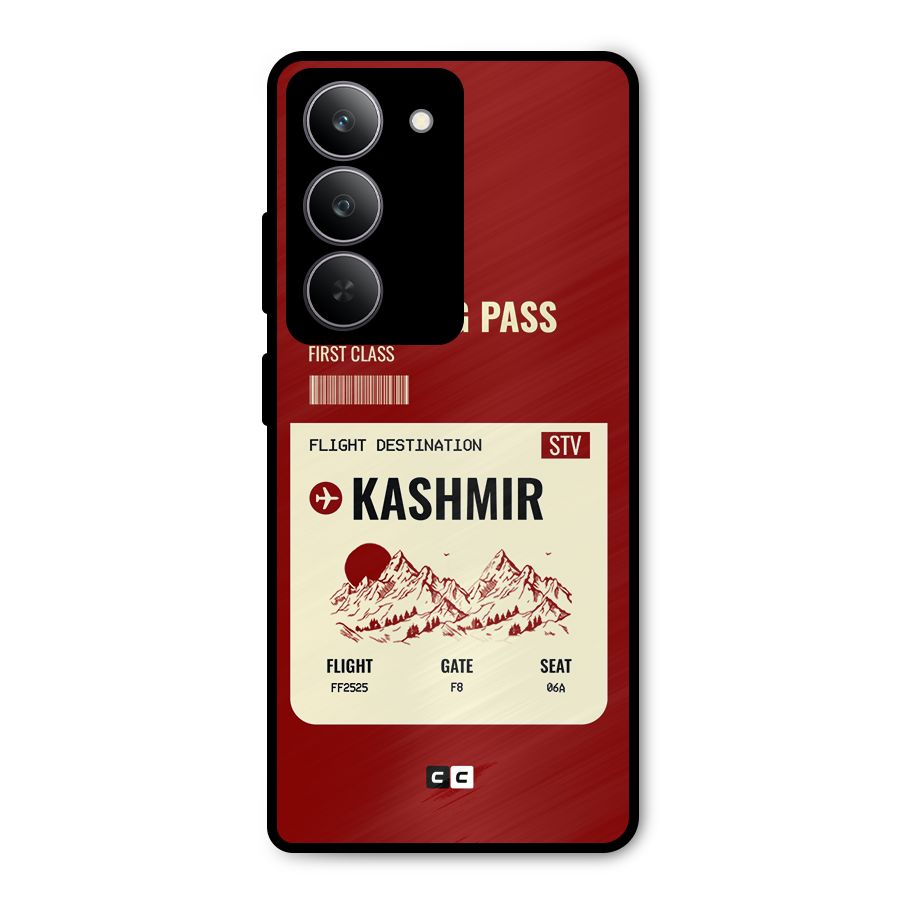 Kashmir Boarding Pass Metal Back Case for Realme 14x