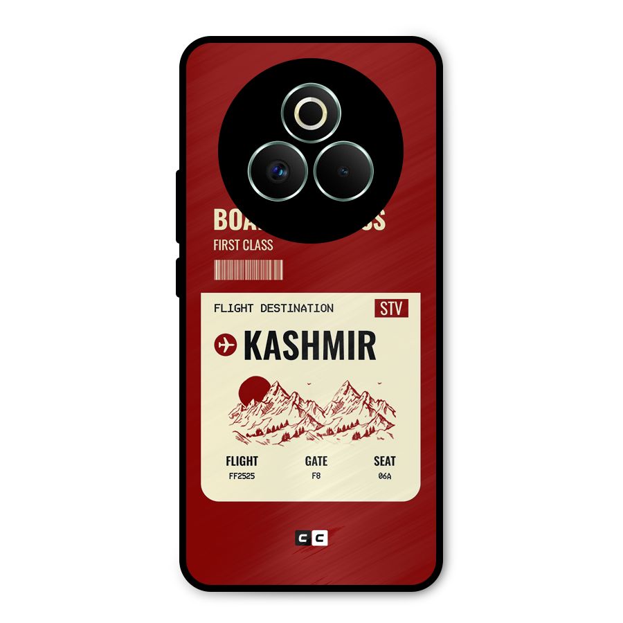 Kashmir Boarding Pass Metal Back Case for Realme P3 Pro