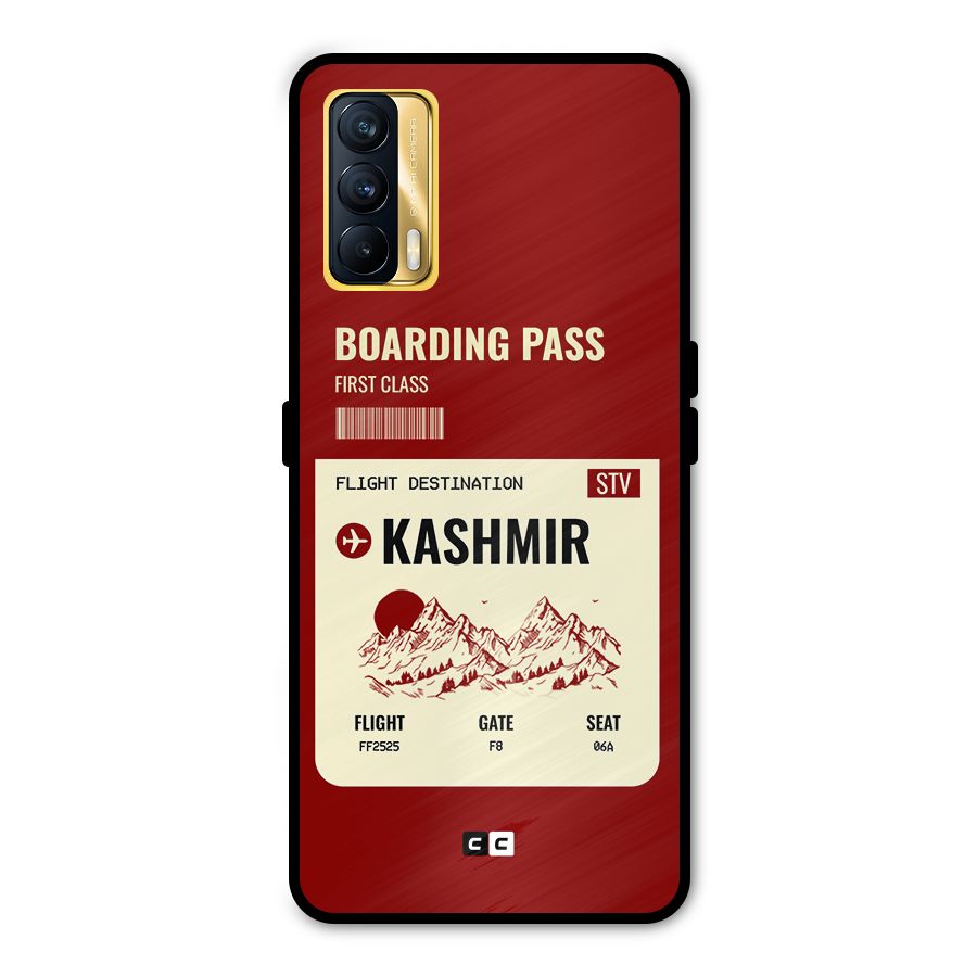 Kashmir Boarding Pass Metal Back Case for Realme X7