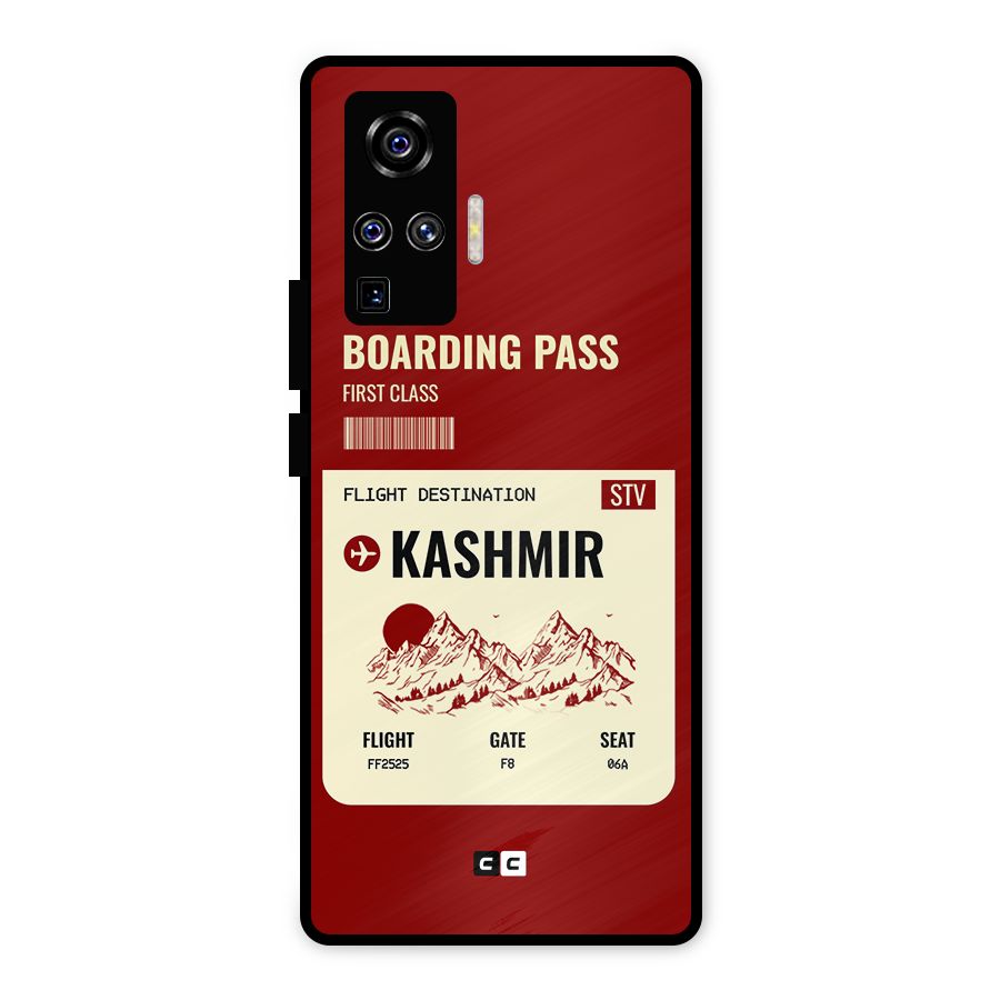 Kashmir Boarding Pass Metal Back Case for Vivo X50 Pro