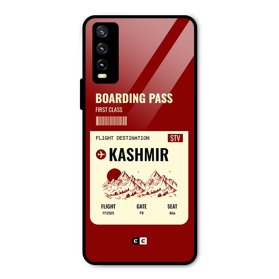 Kashmir Boarding Pass Metal Back Case for Vivo Y20g