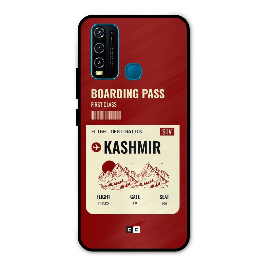 Kashmir Boarding Pass Metal Back Case for Vivo Y50