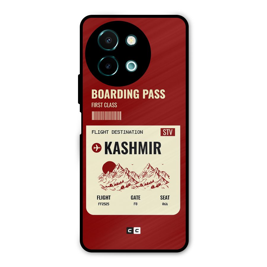 Kashmir Boarding Pass Metal Back Case for Vivo Y58
