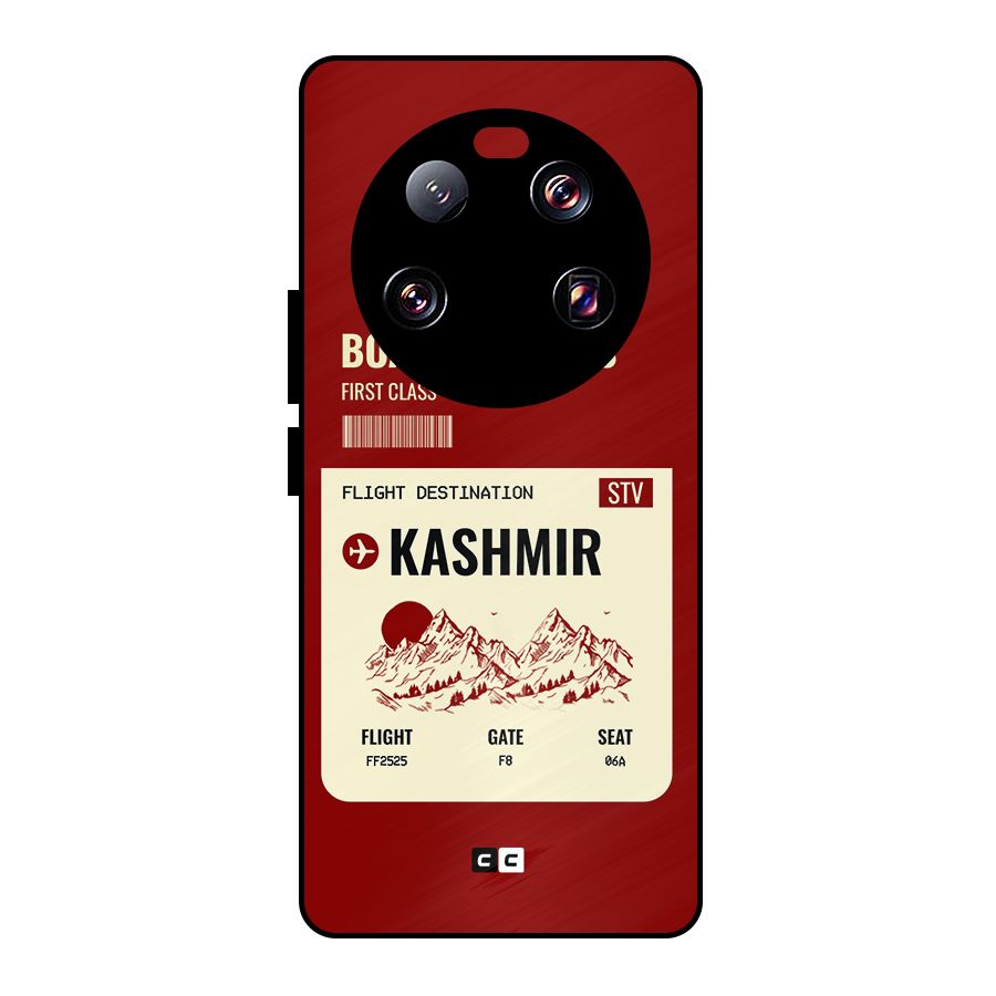 Kashmir Boarding Pass Metal Back Case for Xiaomi 13 Ultra