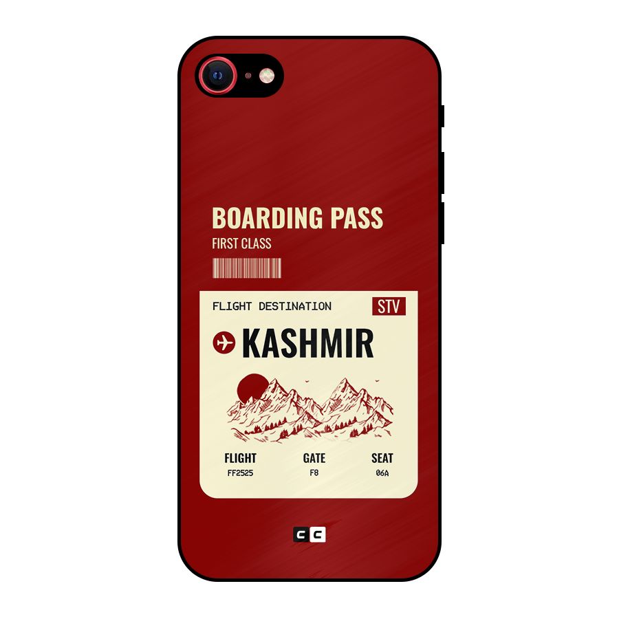 Kashmir Boarding Pass Metal Back Case for iPhone 7