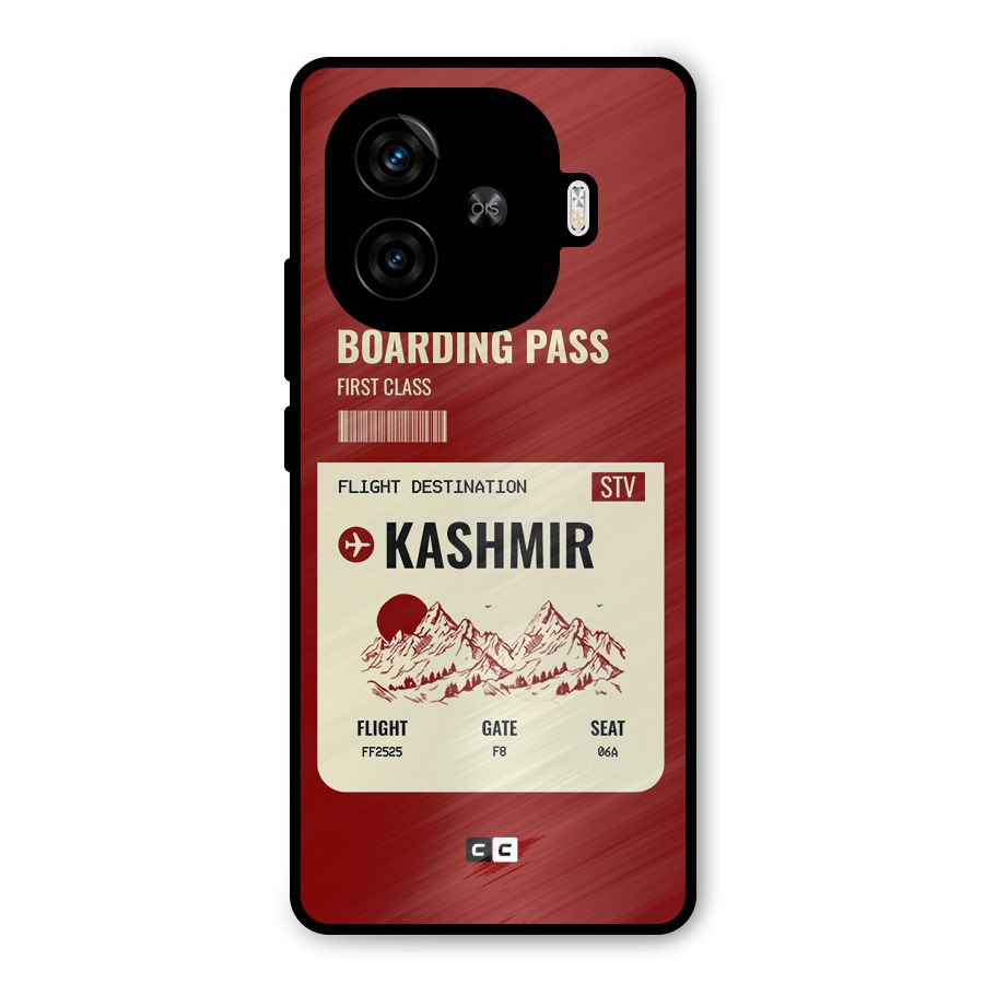 Kashmir Boarding Pass Metal Back Case for iQOO Neo 10R