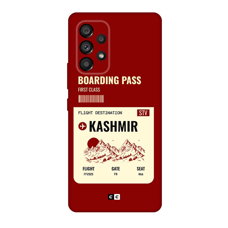 Kashmir Boarding Pass Original Polycarbonate Back Case for Galaxy A53 5G