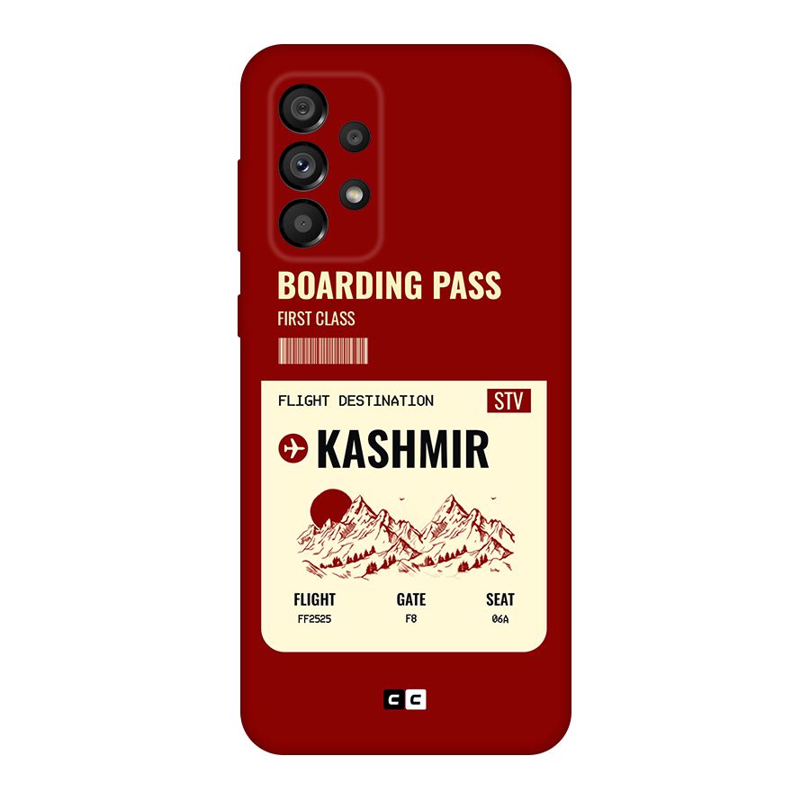 Kashmir Boarding Pass Original Polycarbonate Back Case for Galaxy A73 5G