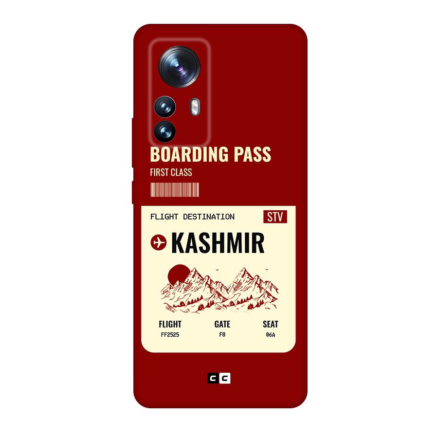 Kashmir Boarding Pass Original Polycarbonate Back Case for Xiaomi 12 Pro