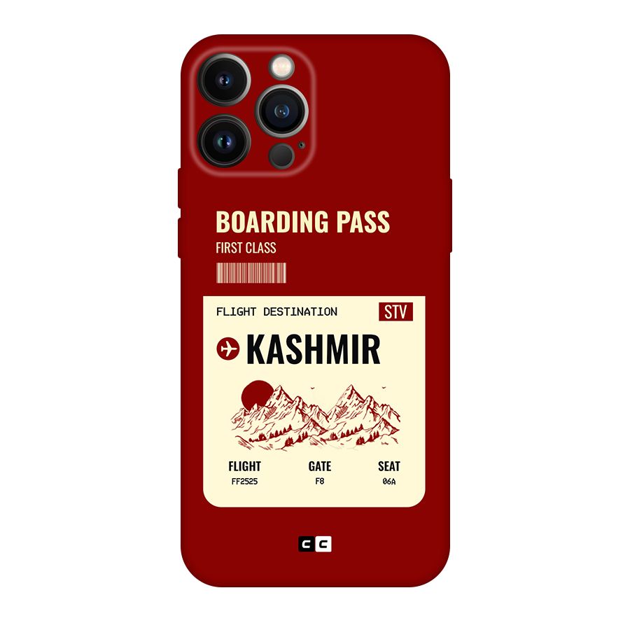 Kashmir Boarding Pass Original Polycarbonate Back Case for iPhone 13 Pro Max
