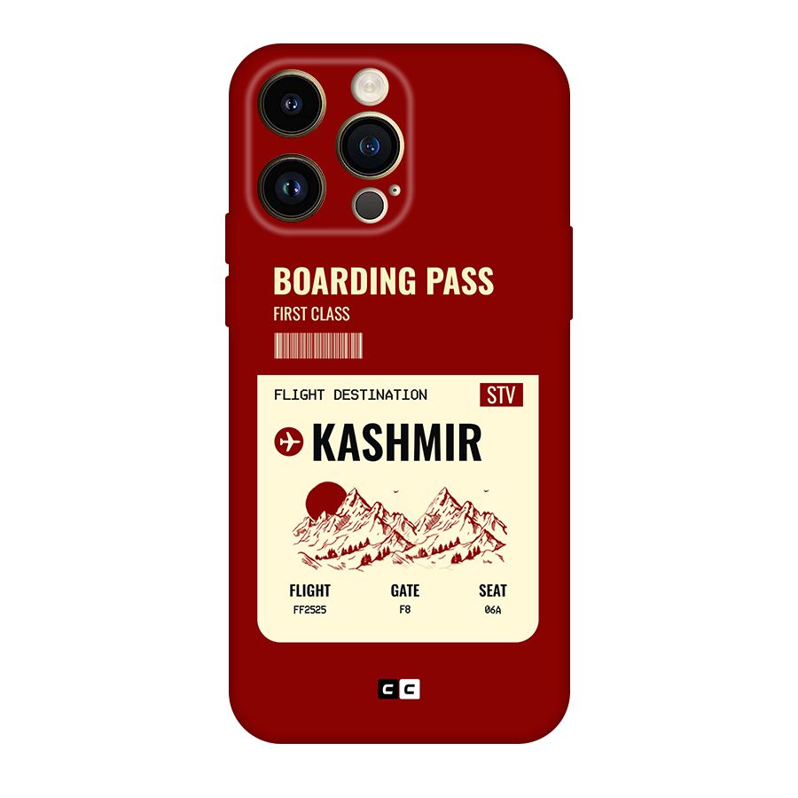 Kashmir Boarding Pass Original Polycarbonate Back Case for iPhone 14 Pro Max