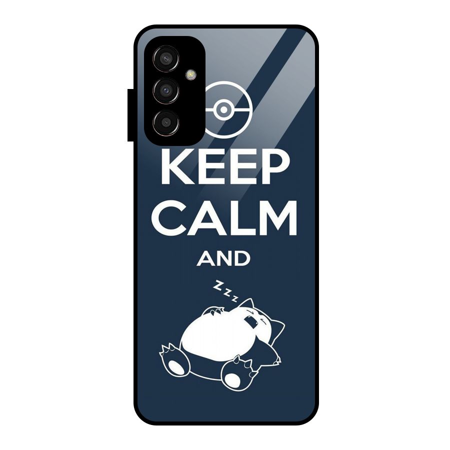 Keep Calm and Sleep Glass Back Case for Galaxy F13