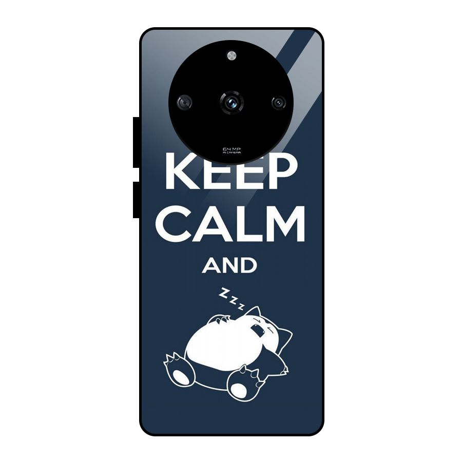 Keep Calm and Sleep Glass Back Case for Realme Narzo 60 5G