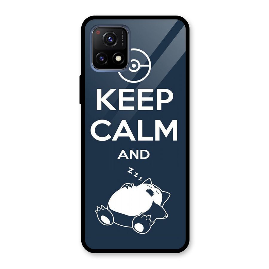 Keep Calm and Sleep Glass Back Case for Vivo Y72 5G