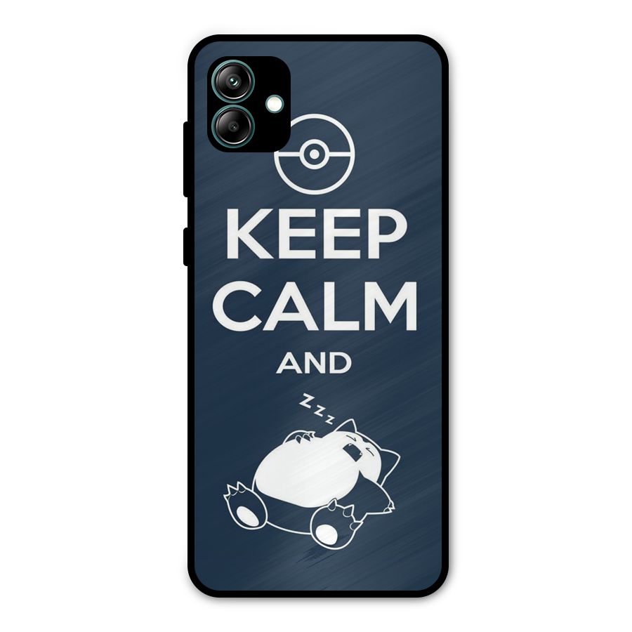 Keep Calm and Sleep Metal Back Case for Galaxy A04