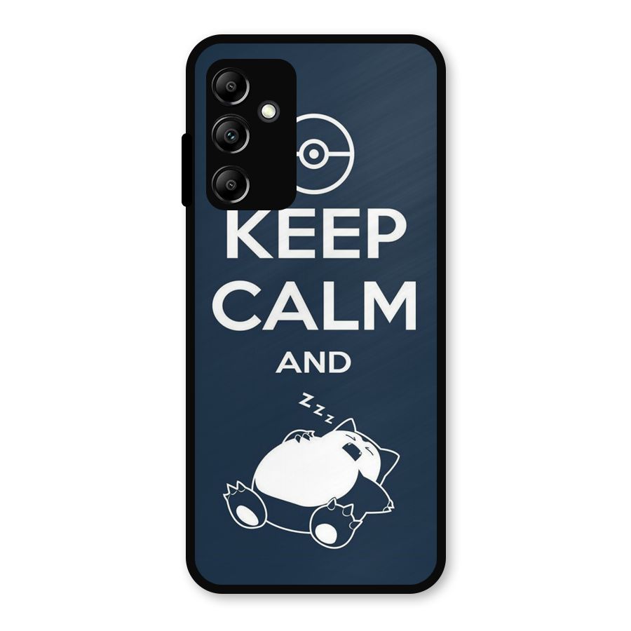 Keep Calm and Sleep Metal Back Case for Galaxy A14 5G