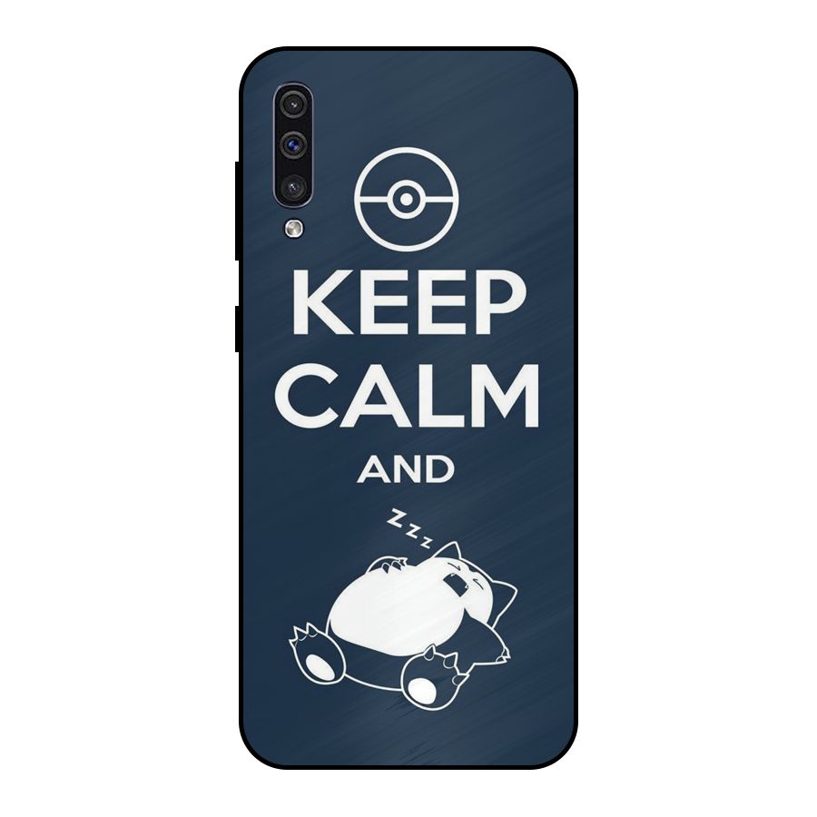 Keep Calm and Sleep Metal Back Case for Galaxy A50