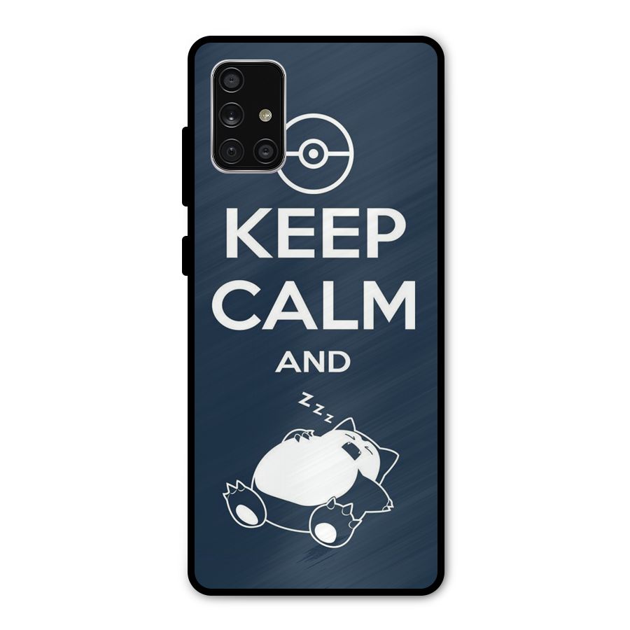 Keep Calm and Sleep Metal Back Case for Galaxy A71