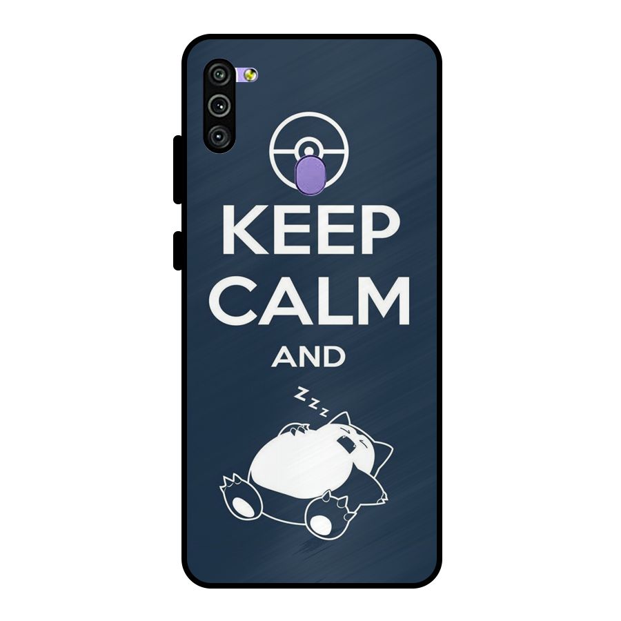 Keep Calm and Sleep Metal Back Case for Galaxy M11