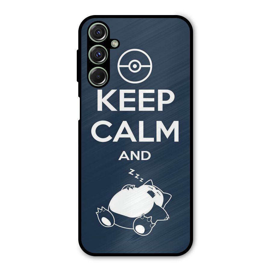 Keep Calm and Sleep Metal Back Case for Galaxy M34