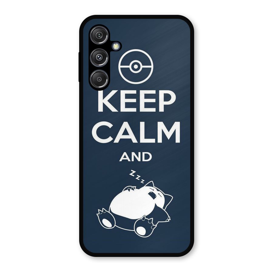 Keep Calm and Sleep Metal Back Case for Galaxy M34 5G