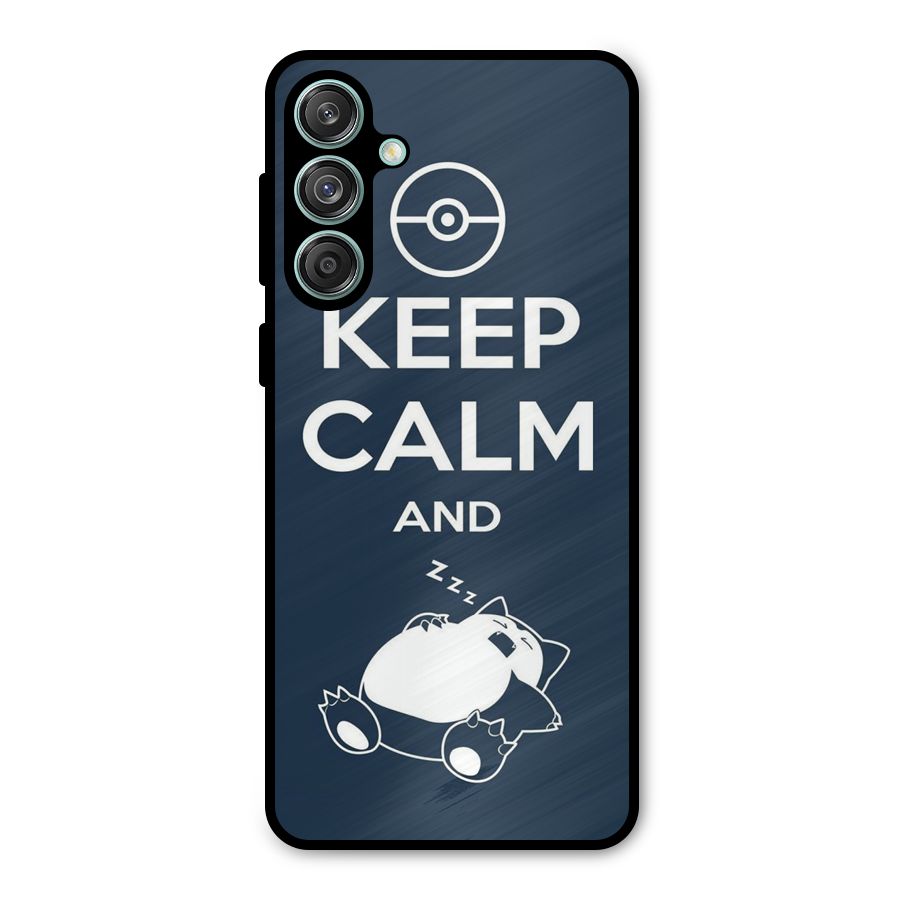 Keep Calm and Sleep Metal Back Case for Galaxy M55 5G
