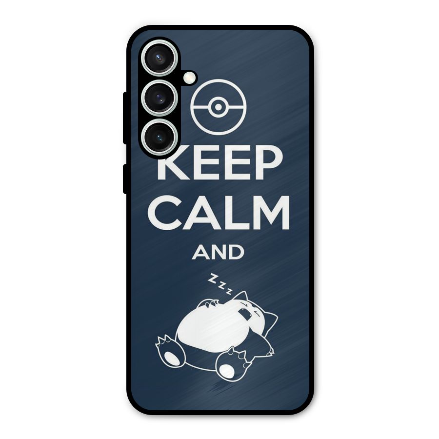 Keep Calm and Sleep Metal Back Case for Galaxy S23 FE