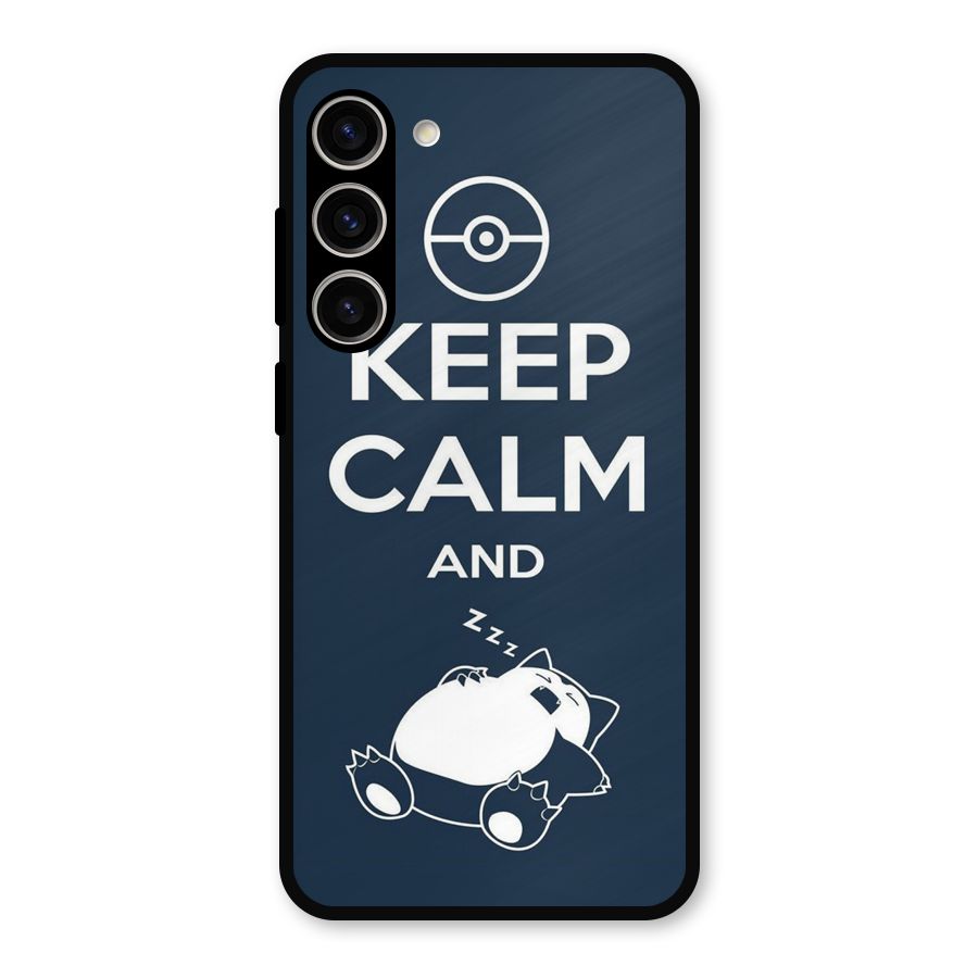 Keep Calm and Sleep Metal Back Case for Galaxy S23 Plus