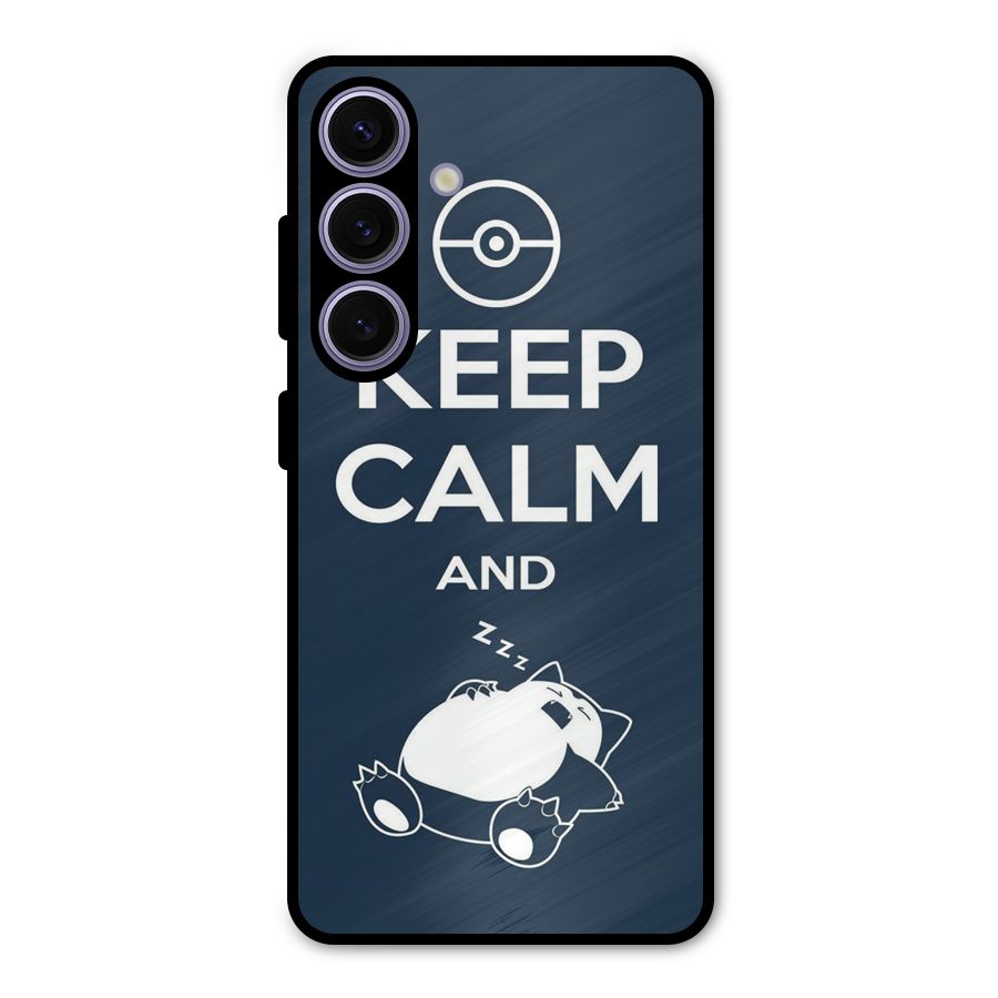 Keep Calm and Sleep Metal Back Case for Galaxy S24