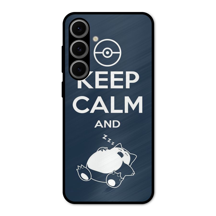 Keep Calm and Sleep Metal Back Case for Galaxy S24 FE