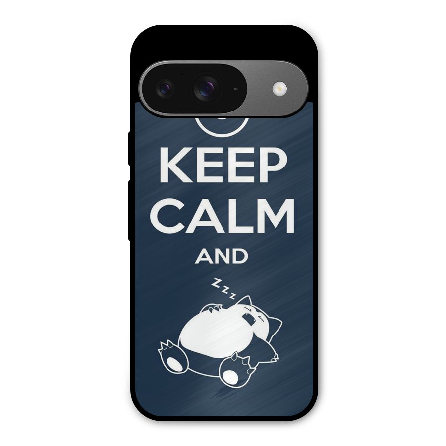 Keep Calm and Sleep Metal Back Case for Google Pixel 9