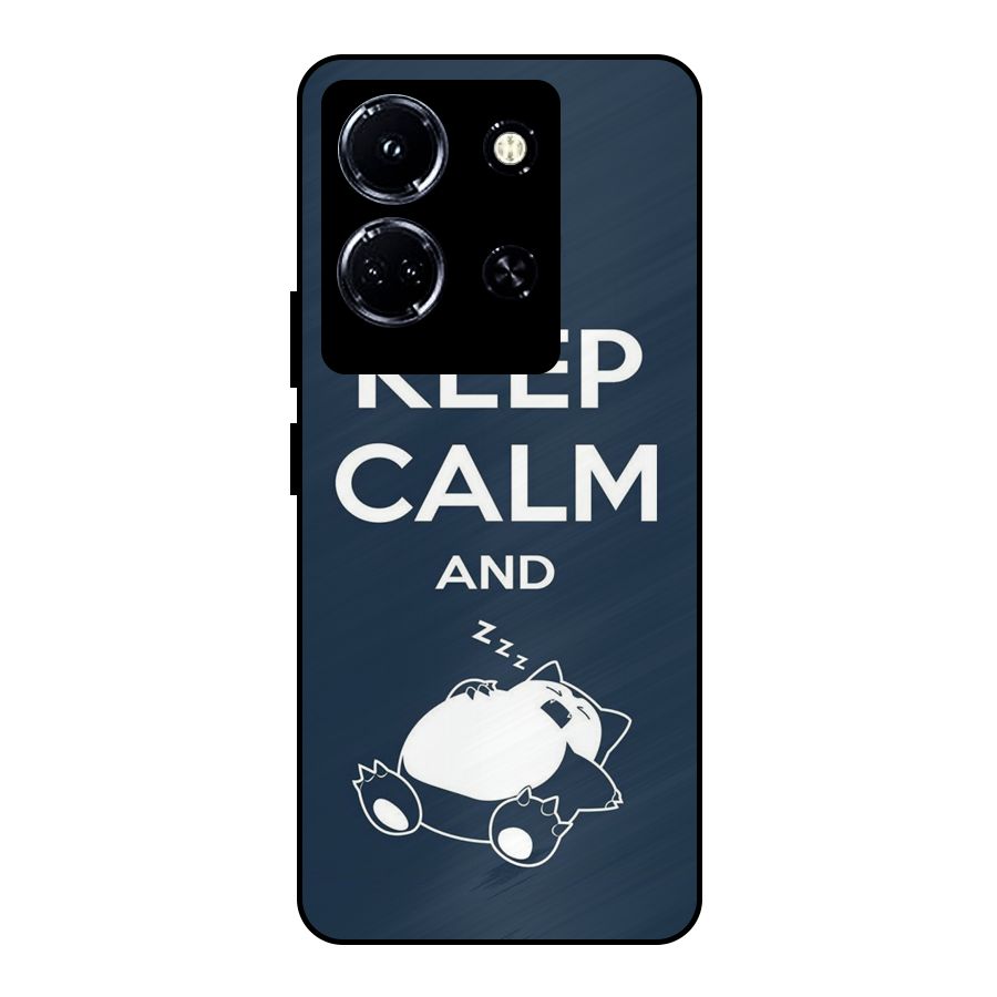 Keep Calm and Sleep Metal Back Case for Infinix Note 30 5G