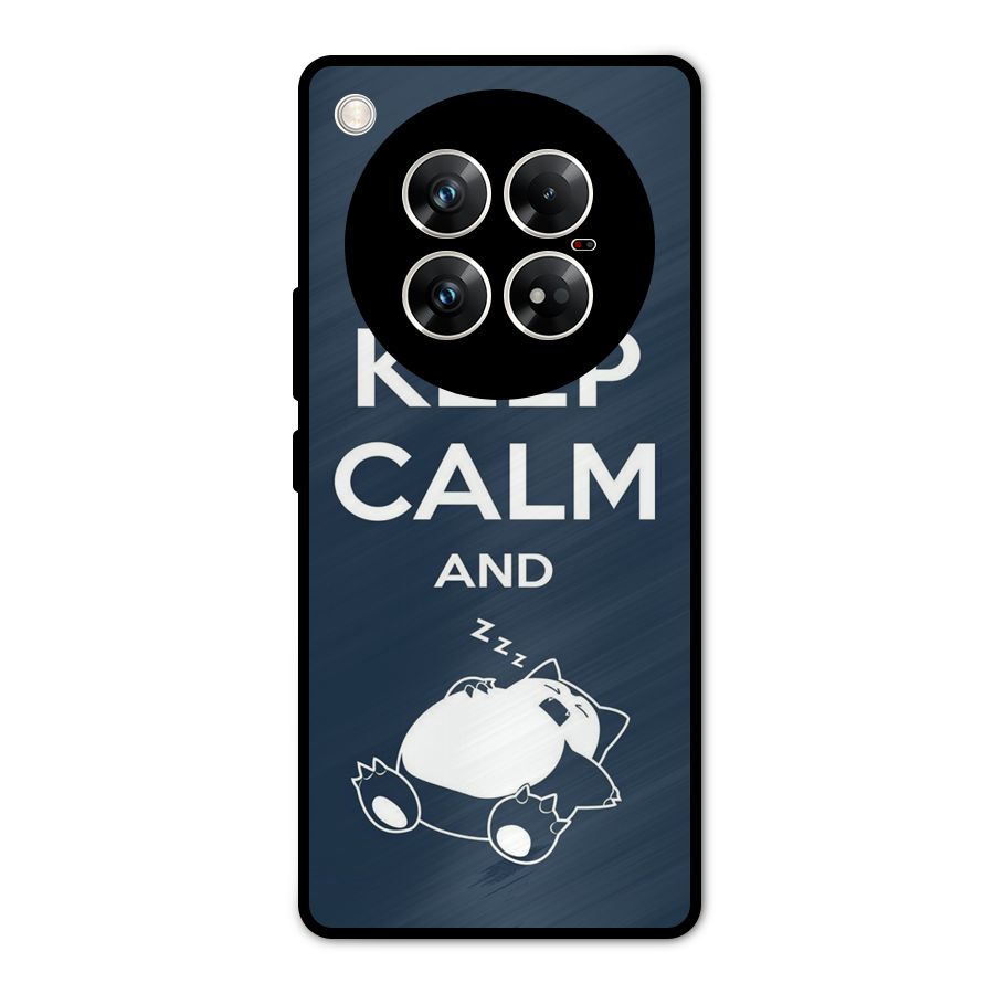 Keep Calm and Sleep Metal Back Case for Infinix Zero 40 5G