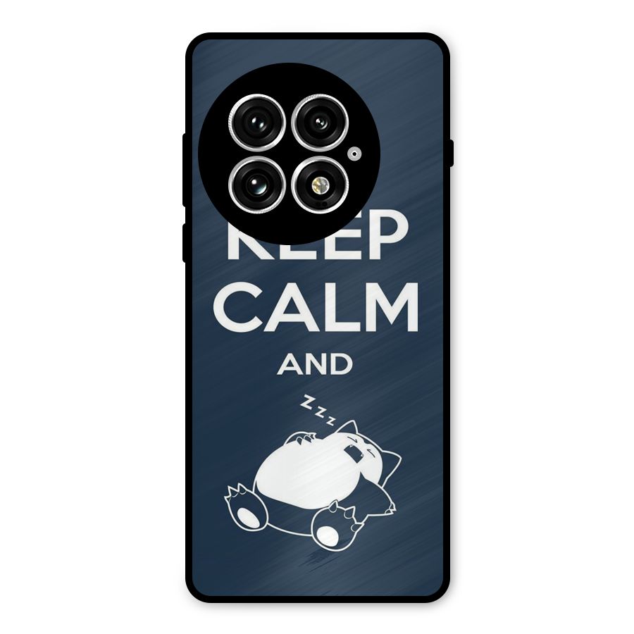 Keep Calm and Sleep Metal Back Case for OnePlus 13