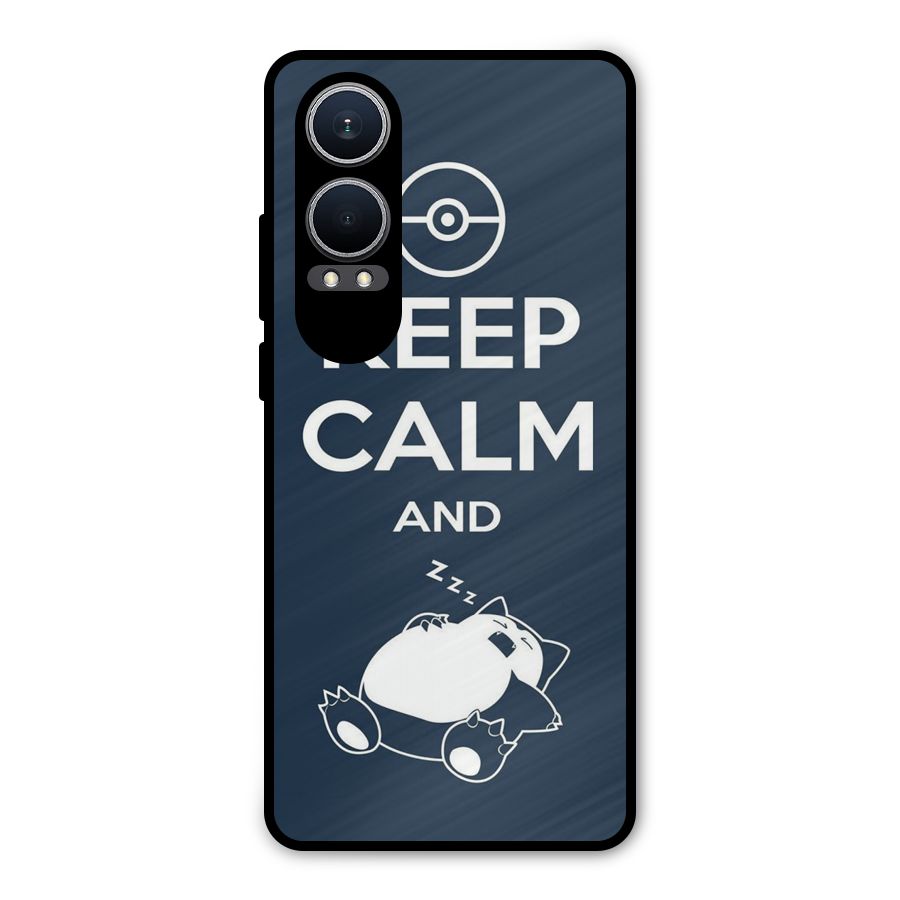 Keep Calm and Sleep Metal Back Case for OnePlus Nord CE4 Lite