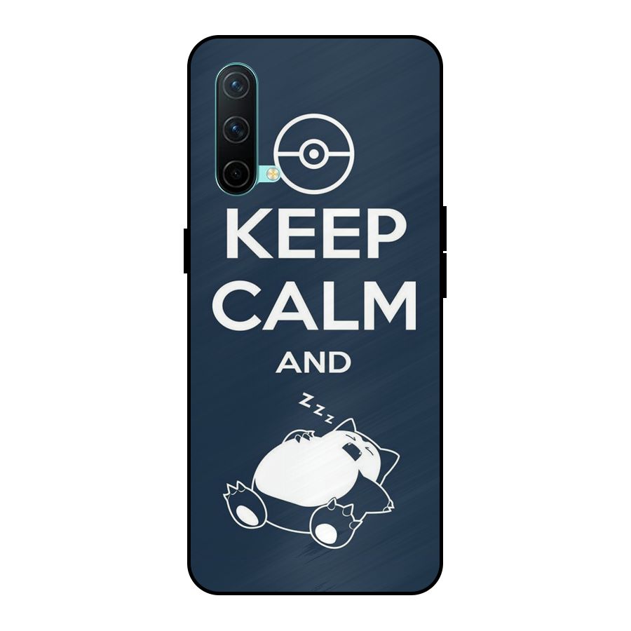Keep Calm and Sleep Metal Back Case for OnePlus Nord CE 5G
