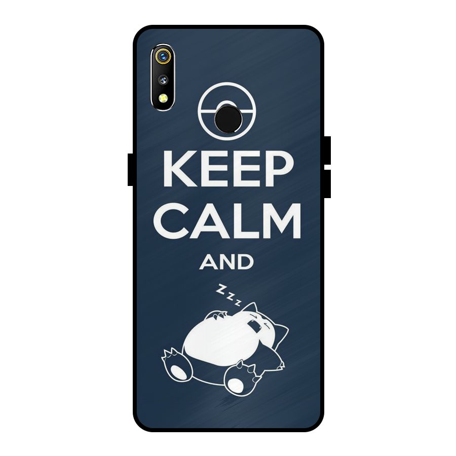 Keep Calm and Sleep Metal Back Case for Realme 3i