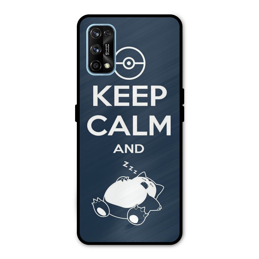 Keep Calm and Sleep Metal Back Case for Realme 7 Pro