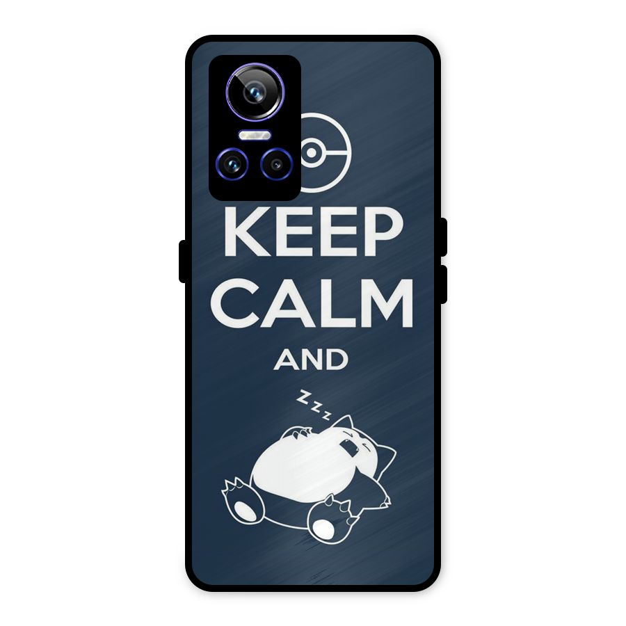 Keep Calm and Sleep Metal Back Case for Realme GT Neo 3