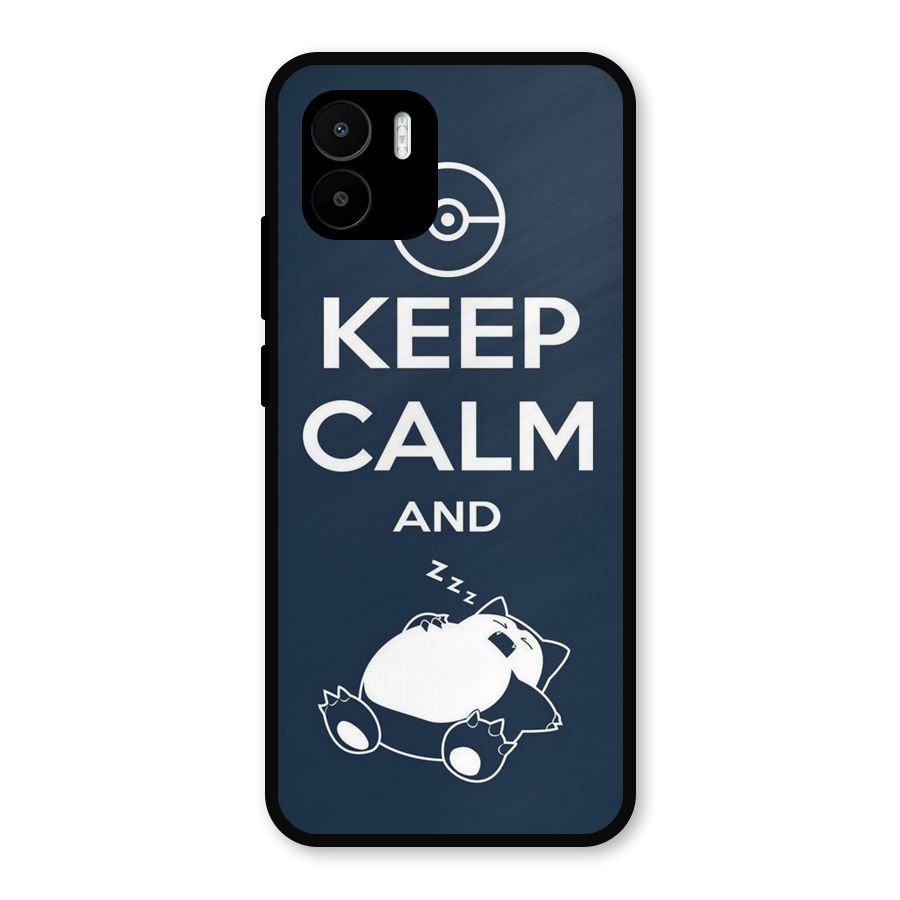 Keep Calm and Sleep Metal Back Case for Redmi A2