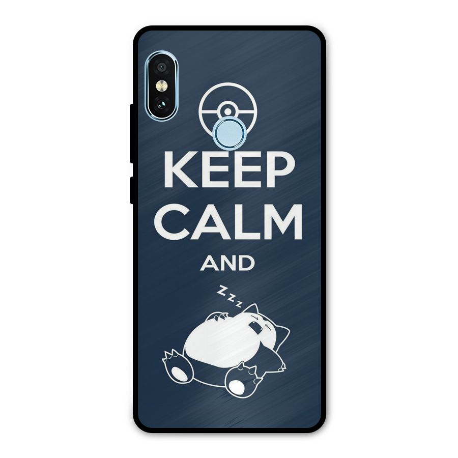 Keep Calm and Sleep Metal Back Case for Redmi Note 5 Pro