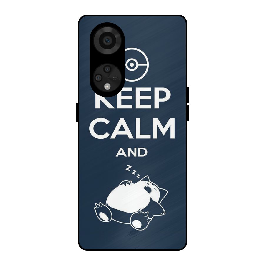 Keep Calm and Sleep Metal Back Case for Reno8 T 5G
