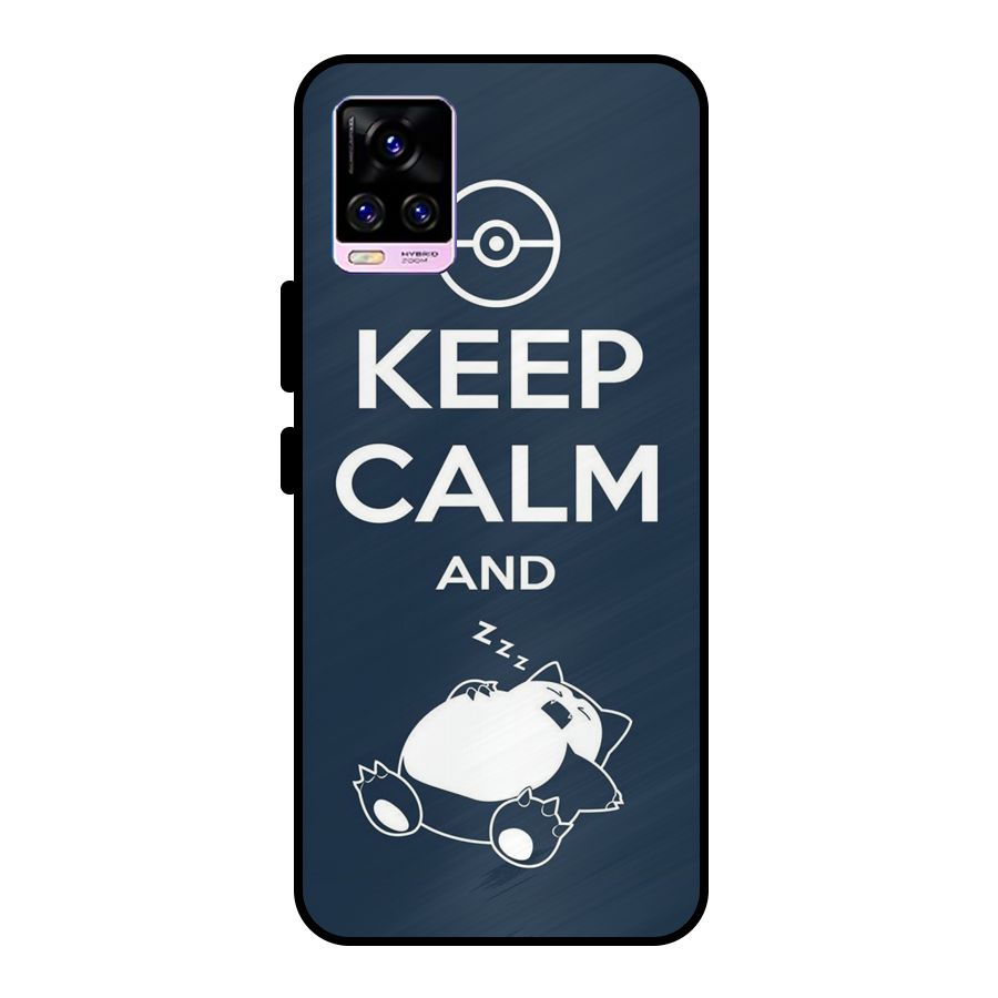 Keep Calm and Sleep Metal Back Case for Vivo V20 Pro