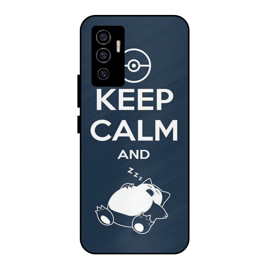 Keep Calm and Sleep Metal Back Case for Vivo V23e