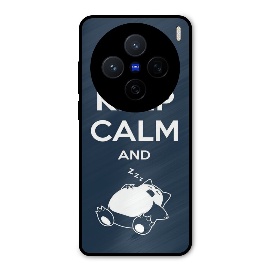 Keep Calm and Sleep Metal Back Case for Vivo X200